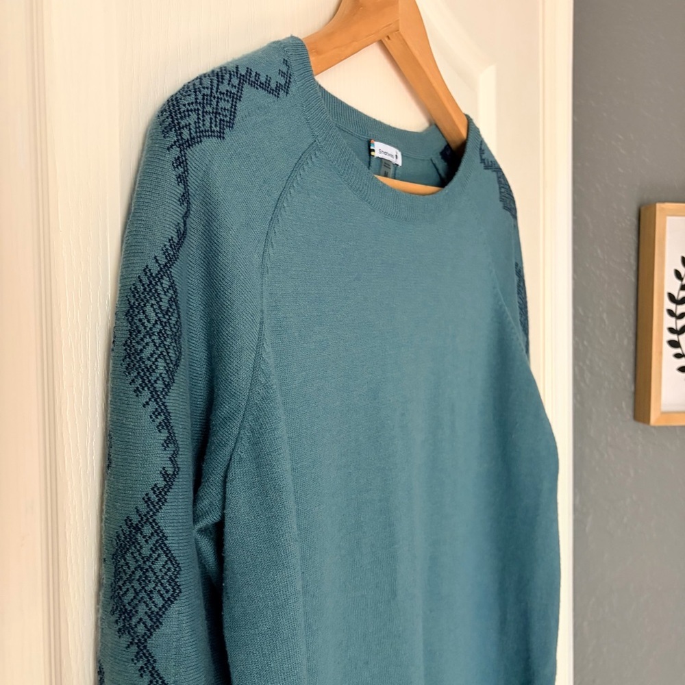 SmartWool Shadow Pine Needlepoint Crew Neck Sweat… - image 4